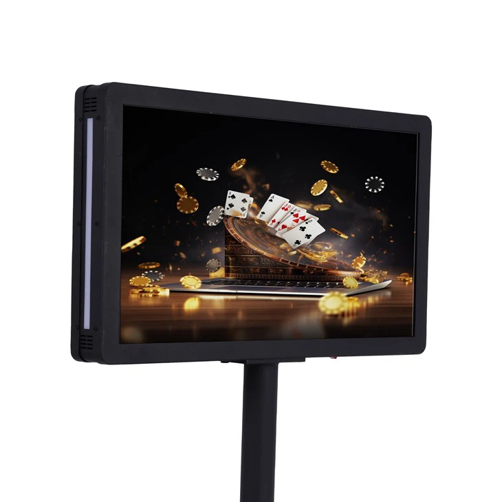 תצוגה דו-צדדית למשחקי קזינו בגודל 24 אינץ'